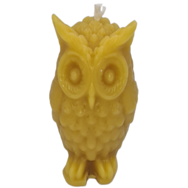 Beeswax Owl Candle