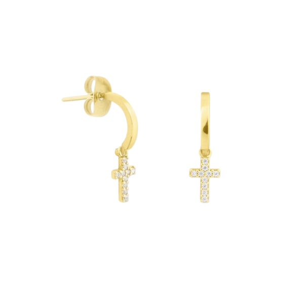 ATTRAVERSO earrings | Real gold 375