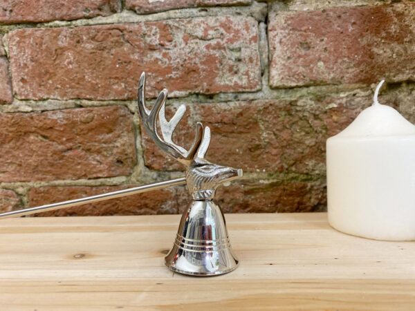 Silver Stag Candle Snuffer 29cm - Image 2