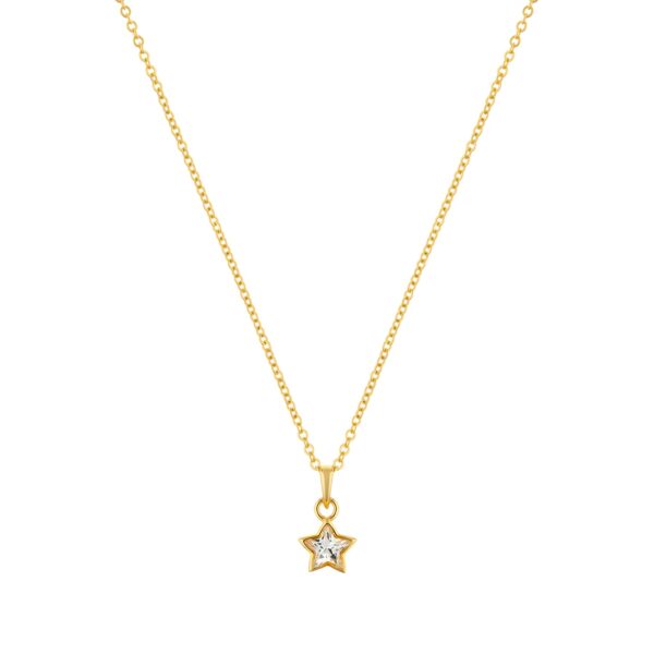 Divine Star Gold plated sterling silver Necklace