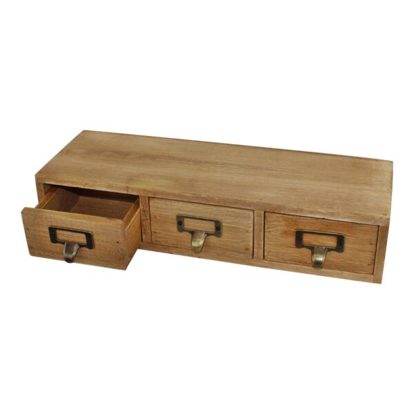 3 Drawer Single Level Small Storage Unit, Trinket Drawers - Image 2