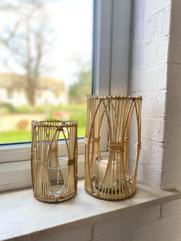 Rattan Candle Holder Large - Image 4