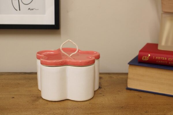 Orange Flower Shape Trinket Box - Image 3