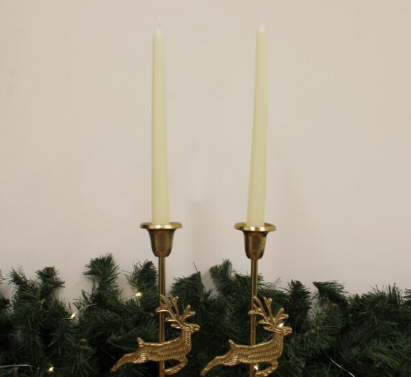 Set of Two Fig and Wood Sage Taper Candles - Image 4