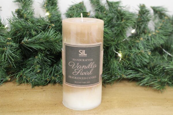 Caramel Ombre Pillar Candle - Image 3