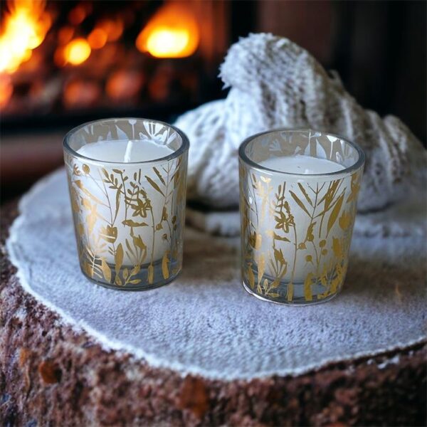 Scented Leaf Votive Candles, Pack of 2 - Image 4